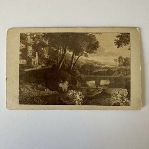 Antique CDV Card F. Vivares 1900s 4”x2.5”